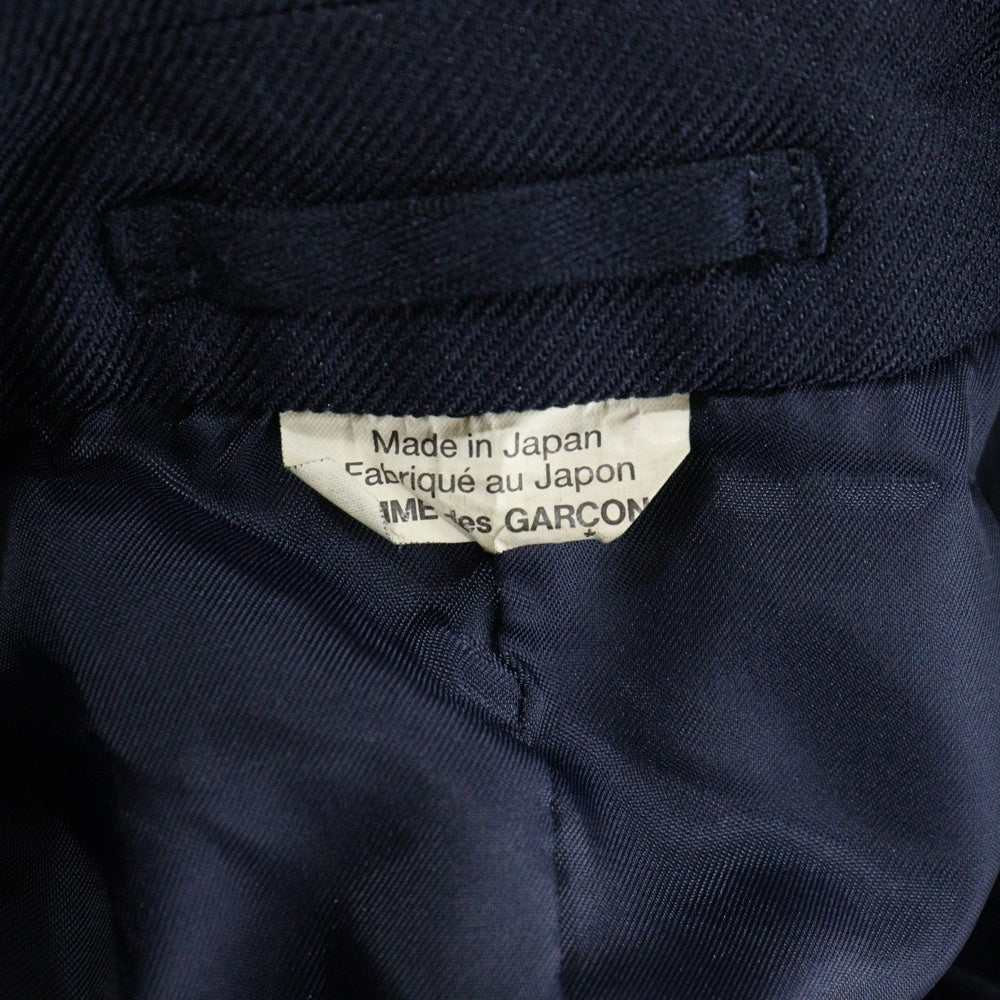 COMME des GARCONS HOMME DEUX(コムデギャルソン オムドゥ) エステルサージ ポリ縮絨 テーラードジャケット ネイビー