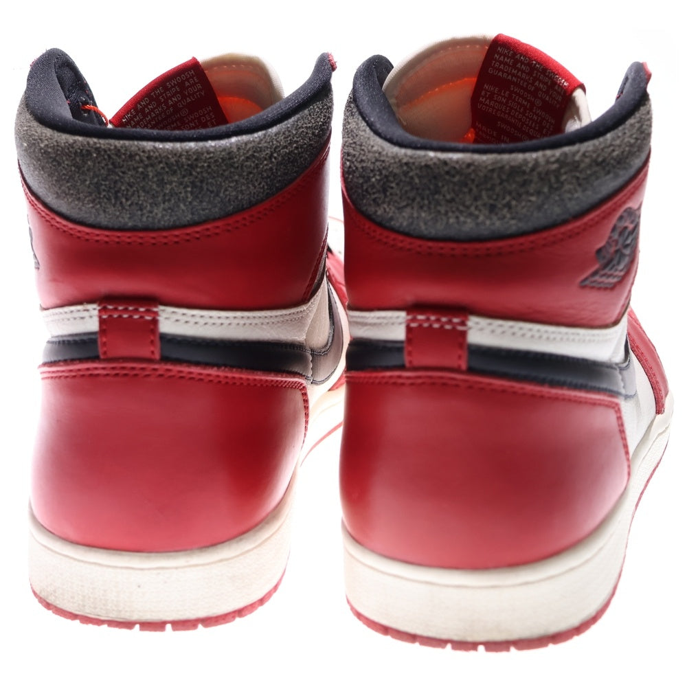 NIKE(ナイキ) AIR JORDAN 1 HIGH OG LOST & FOUND CHICAGO DZ5485-612 エアジョーダン1 ロスト ファウンド シカゴ ハイカットスニーカー ホワイト/レッド US11/29cm