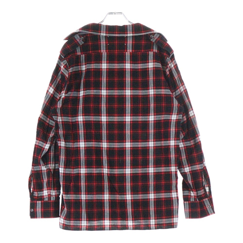 Maison Martin Margiela(メゾンマルタンマルジェラ) 17ss REBUILD CHECK L/S SHIRT 再構築 ドッキング チェックシャツ S50DL0301