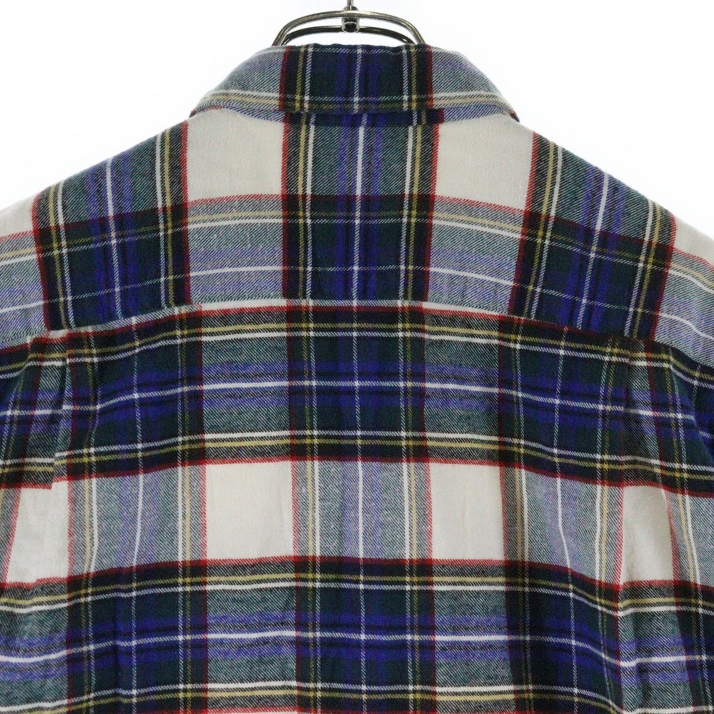 COMME des GARCONS HOMME PLUS(コムデギャルソンオムプリュス) AD2004 LOST ENGLISHMAN期 CHECK L/S SHIRT チェック コットン 長袖シャツ ホワイト/ブルー/グリーン PN-B042