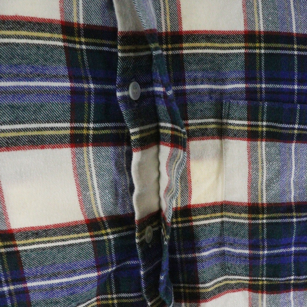 COMME des GARCONS HOMME PLUS(コムデギャルソンオムプリュス) AD2004 LOST ENGLISHMAN期 CHECK L/S SHIRT チェック コットン 長袖シャツ ホワイト/ブルー/グリーン PN-B042