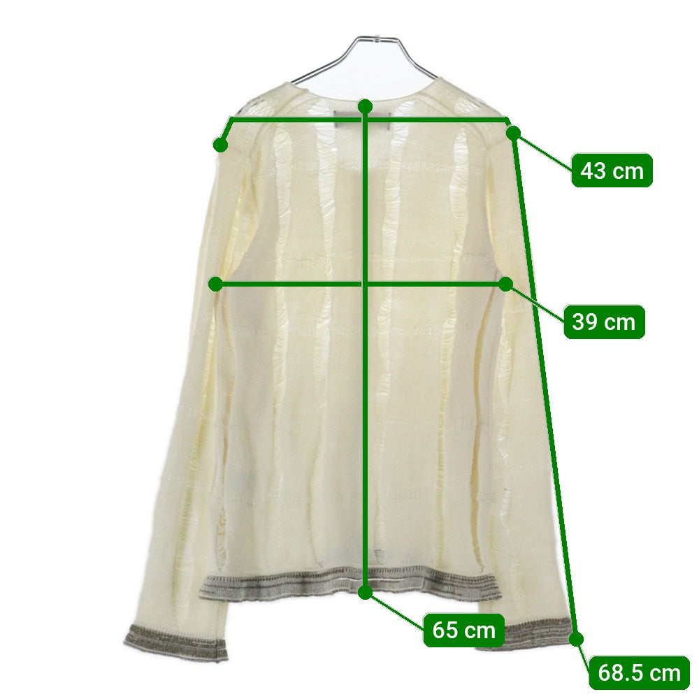 COMME des GARCONS HOMME PLUS(コムデギャルソンオムプリュス) AD2012 NEITHER MAN FOR WOMAN期 ZIP UP KNIT ジップアップ ニット レディース PK-N014