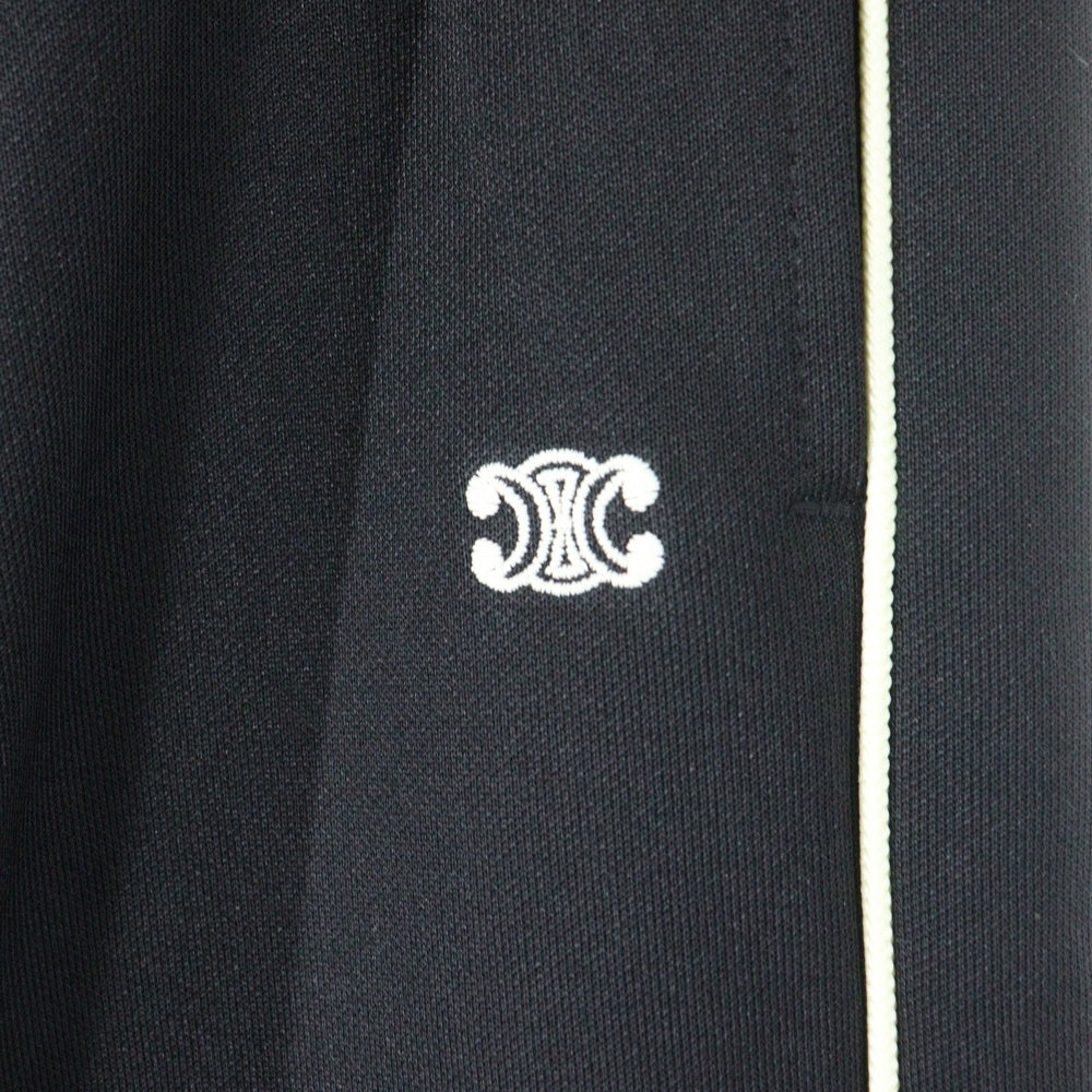 CELINE(セリーヌ) 21AW ダブルフェイスサイドラインパンツ トラックパンツ 2Z099121O ブラック
