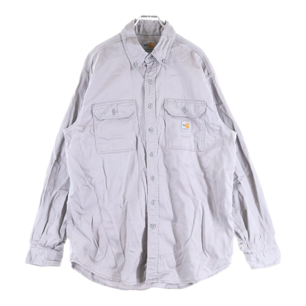 CARHARTT(カーハート) COTTON BD L/S SHIRT ボタンダウン 長袖シャツ グレー FRS003