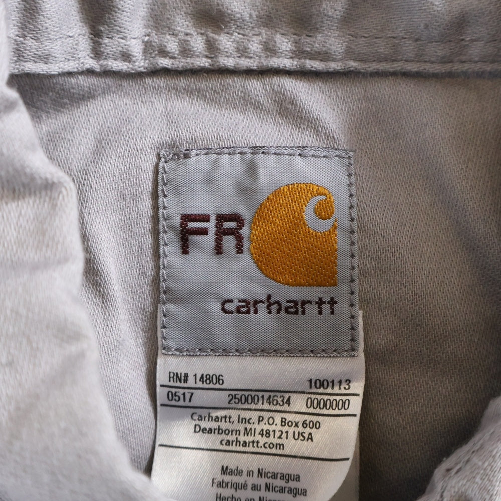 CARHARTT(カーハート) COTTON BD L/S SHIRT ボタンダウン 長袖シャツ グレー FRS003