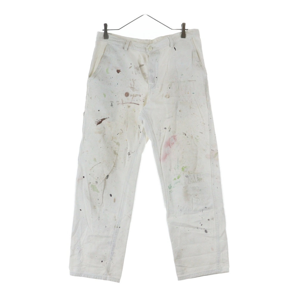 VINTAGE(ヴィンテージ) ペイント ボタンフライセーラーパンツ ホワイト
