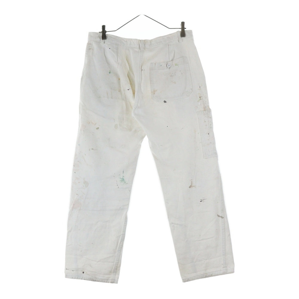 VINTAGE(ヴィンテージ) ペイント ボタンフライセーラーパンツ ホワイト