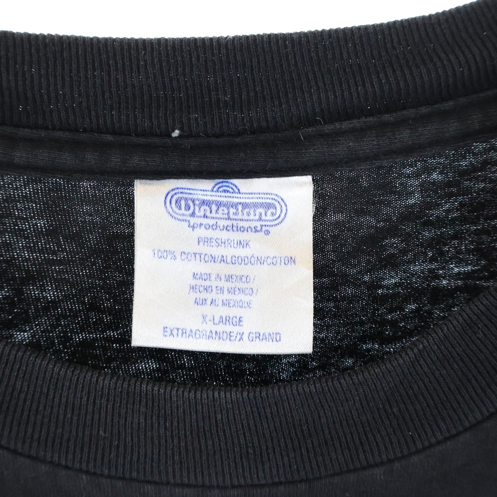 VINTAGE(ヴィンテージ) 90s SLAYER LIVE INTRUSION TEE WINTERLANDボディ スレイヤー 両面プリント 半袖Tシャツ クルーネックカットソー ブラック