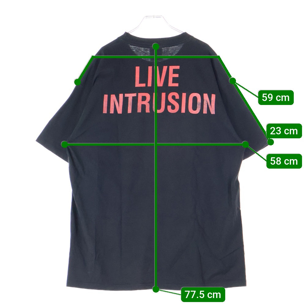 VINTAGE(ヴィンテージ) 90s SLAYER LIVE INTRUSION TEE WINTERLANDボディ スレイヤー 両面プリント 半袖Tシャツ クルーネックカットソー ブラック