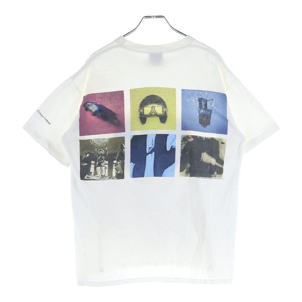 VINTAGE(ヴィンテージ) 90s KINGCRIMSON THRAK 1995 brockumボディ キング クリムゾン 両面プリント 半袖Tシャツ ホワイト