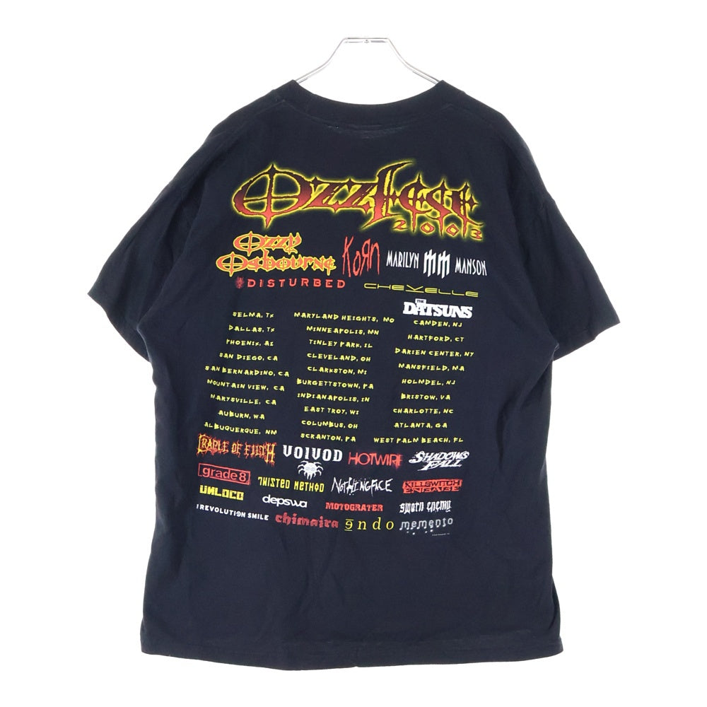 VINTAGE(ヴィンテージ) 00s OZZFEST 2003 TEE オズフェスト ツアーバンド 両面プリント 半袖Tシャツ ブラック