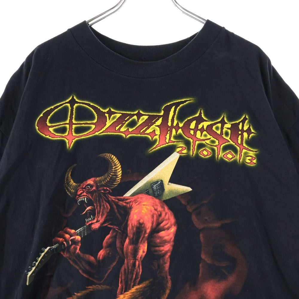 VINTAGE(ヴィンテージ) 00s OZZFEST 2003 TEE オズフェスト ツアーバンド 両面プリント 半袖Tシャツ ブラック