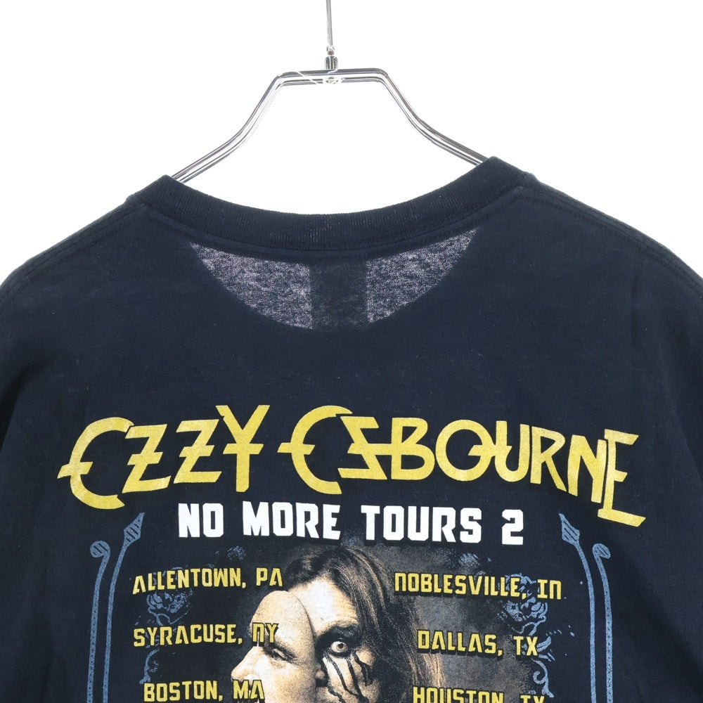 NO BRAND(ノーブランド) 10s OZZY OSBOURNE NO MORE TOURS 2 2018 TEE GILDANボディ オジーオズボーン 両面プリント 半袖Tシャツ ブラック