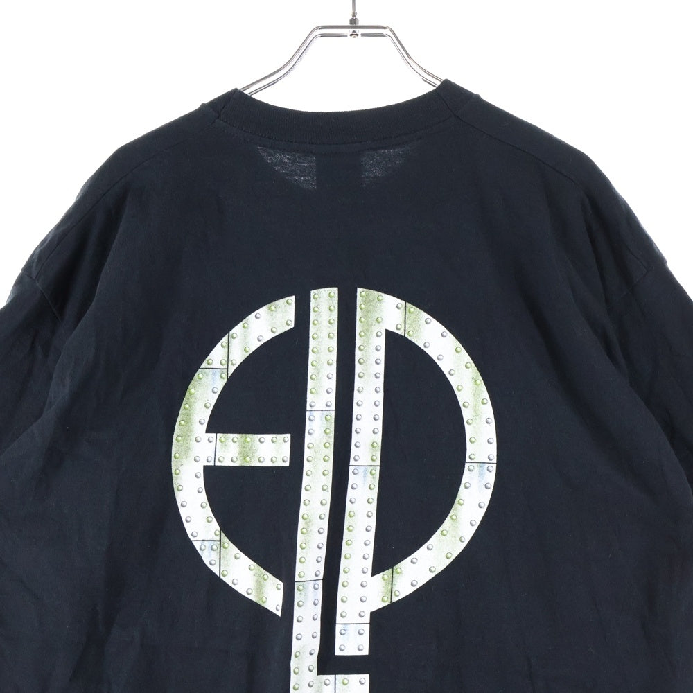 VINTAGE(ヴィンテージ) 90s EMERSON LAKE AND PALMER TARKUS 1996 WORLD TOUR TEE ELP FOTLボディ エマーソン 両面プリント 半袖Tシャツ ブラック