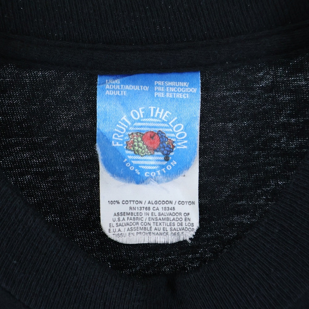 VINTAGE(ヴィンテージ) 90s EMERSON LAKE AND PALMER TARKUS 1996 WORLD TOUR TEE ELP FOTLボディ エマーソン 両面プリント 半袖Tシャツ ブラック