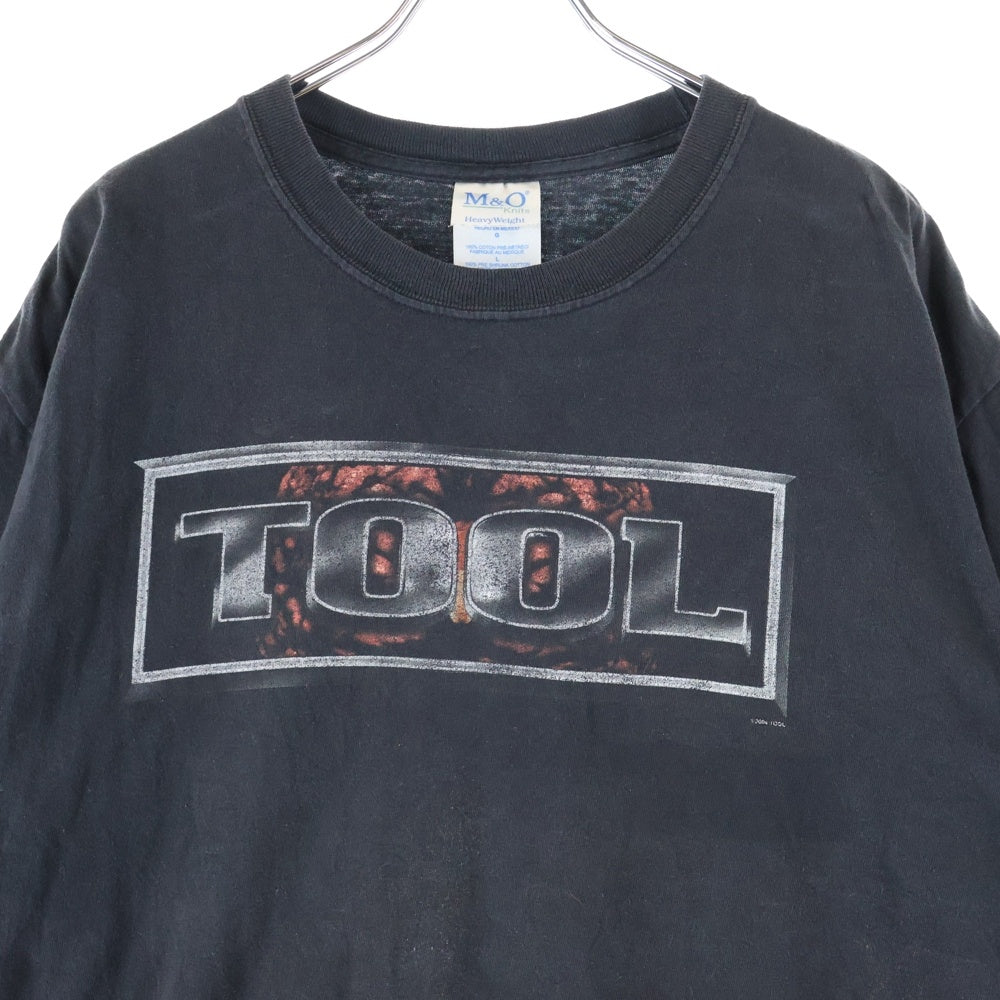 VINTAGE(ヴィンテージ) 00s TOOL BOXLOGOTEE M&O Knitsボディ トゥール バンド 両面プリント 半袖Tシャツ ブラック