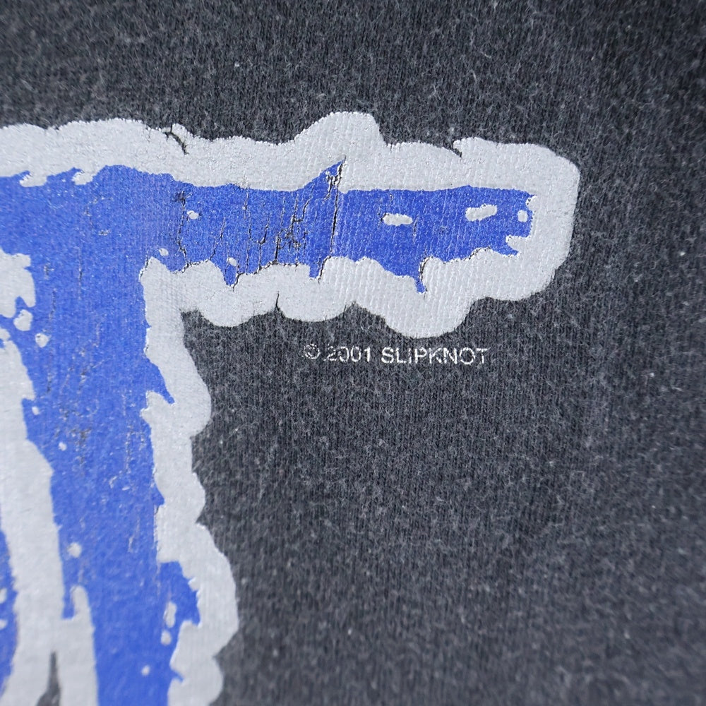 VINTAGE(ヴィンテージ) 00s SLIPKNOT DOUBLE SIDE MEMBER TEE 2001 CYGNUSボディ スリップノット バンド 両面プリント 半袖Tシャツ ブラック
