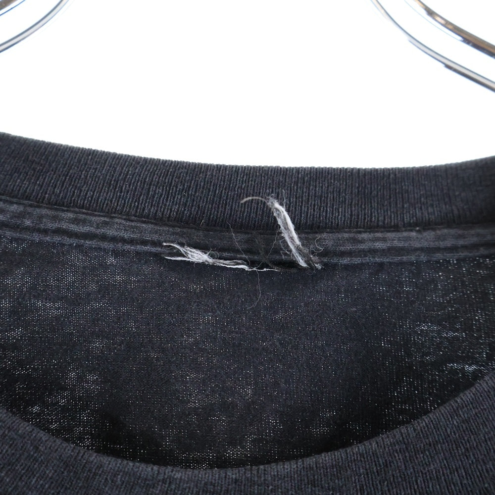 HARLEY DAVIDSON(ハーレーダビッドソン) 10s FLAMES POCKET BAR&SHIELD L/S TEE 袖フレイムス ファイヤー バーアンドシールド プリント 2016 胸ポケット長袖Tシャツ ブラック