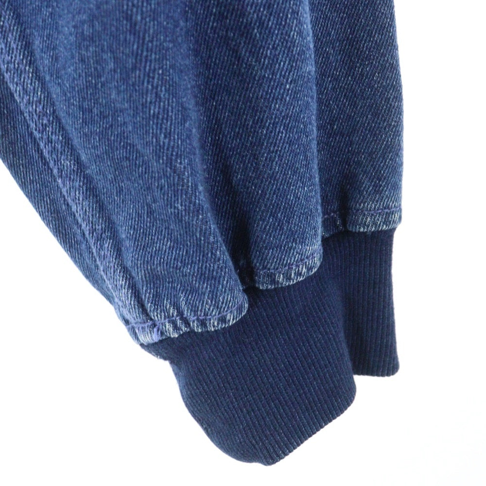 STUSSY(ステューシー) DENIM ZIP HOODIE デニム ジップアップ フーディージャケット ブルー