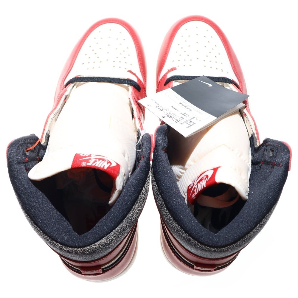 NIKE(ナイキ) AIR JORDAN 1 HIGH OG LOST FOUND CHICAGO エアジョーダン1 ハイ OG ロスト&ファウンド シカゴ レッド/ホワイト US9.5/27.5cm DZ5485-612