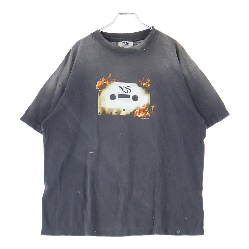 SAINT MICHAEL(セントマイケル) 25AW NAS SS TEE SM-HR1-0000-C20 プリント半袖Tシャツ グレー