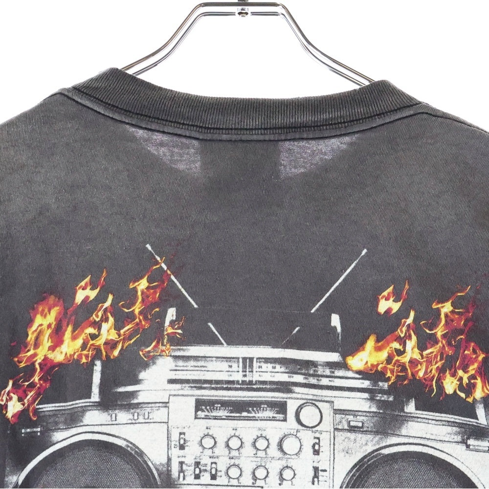 SAINT MICHAEL(セントマイケル) 25AW NAS SS TEE SM-HR1-0000-C20 プリント半袖Tシャツ グレー