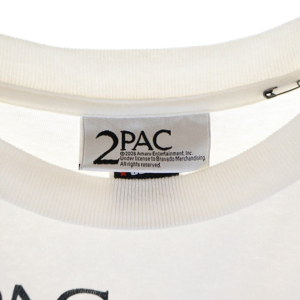 SAINT MICHAEL(セントマイケル) 2PAC 2PC_SS TEE SM-HR8-000-C15 半袖Tシャツ プリント ホワイト