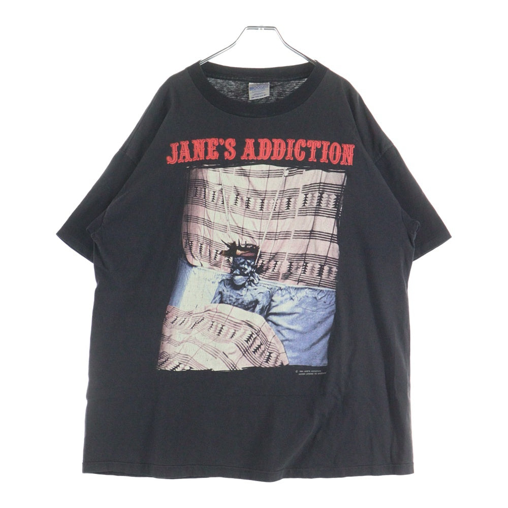 VINTAGE(ヴィンテージ) 90s JANE'S ADDICTION ARTICLE1 BROCKUMタグ ジェーンズアディクション 両面プリント 半袖Tシャツ ブラック