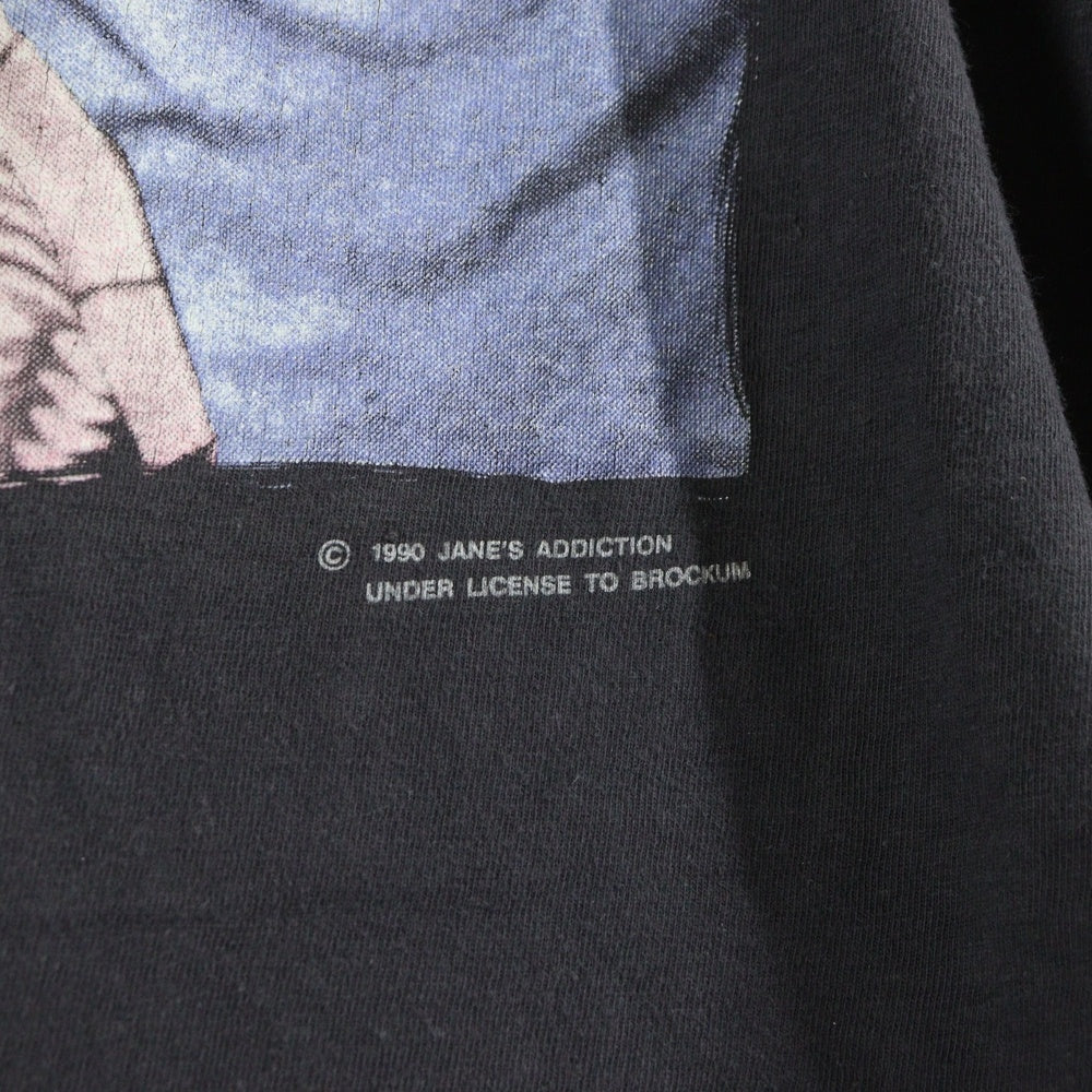 VINTAGE(ヴィンテージ) 90s JANE'S ADDICTION ARTICLE1 BROCKUMタグ ジェーンズアディクション 両面プリント 半袖Tシャツ ブラック
