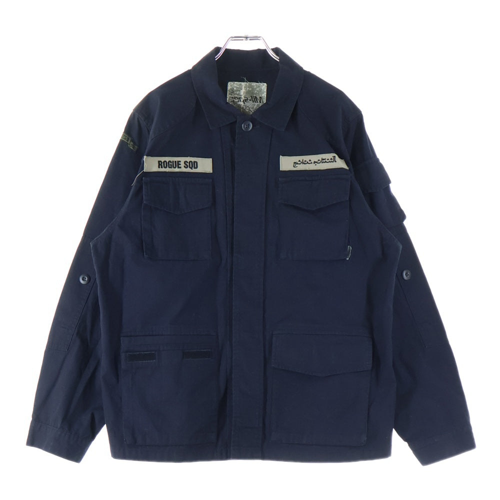 WTAPS(ダブルタップス) MILSPEC CROSS BONE JACKET クロスボーン ミリタリー リップストップ ジャケット ブラック