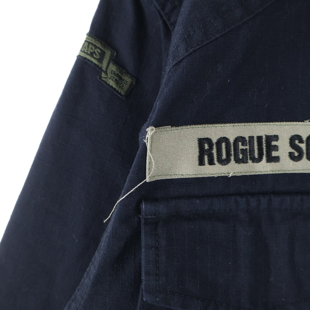 WTAPS(ダブルタップス) MILSPEC CROSS BONE JACKET クロスボーン ミリタリー リップストップ ジャケット ブラック