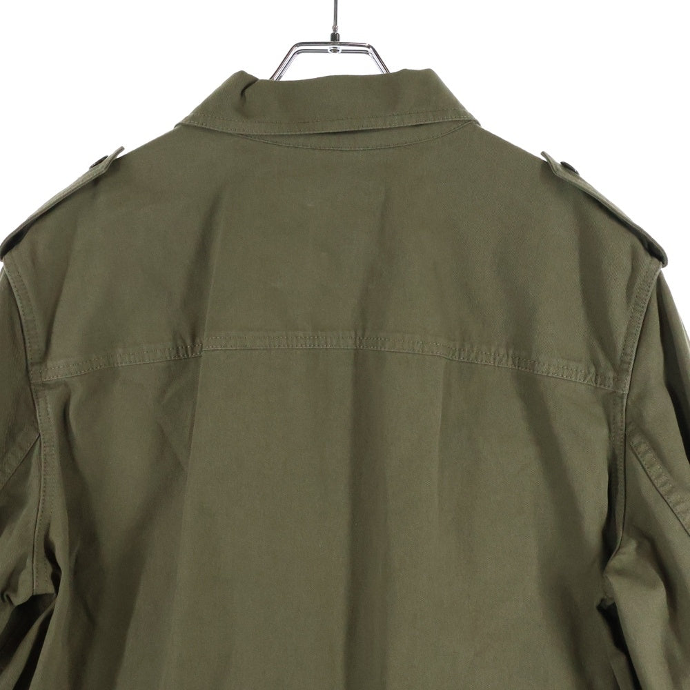 CELINE(セリーヌ) 24SS SAHARIENNE JACKET 2W44B177R.02KK サハリエンヌ ダメージ加工 フィールドジャケット カーキ