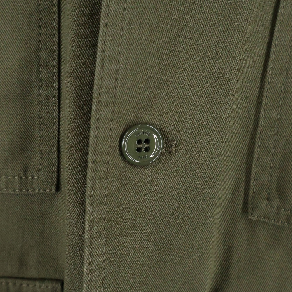 CELINE(セリーヌ) 24SS SAHARIENNE JACKET 2W44B177R.02KK サハリエンヌ ダメージ加工 フィールドジャケット カーキ