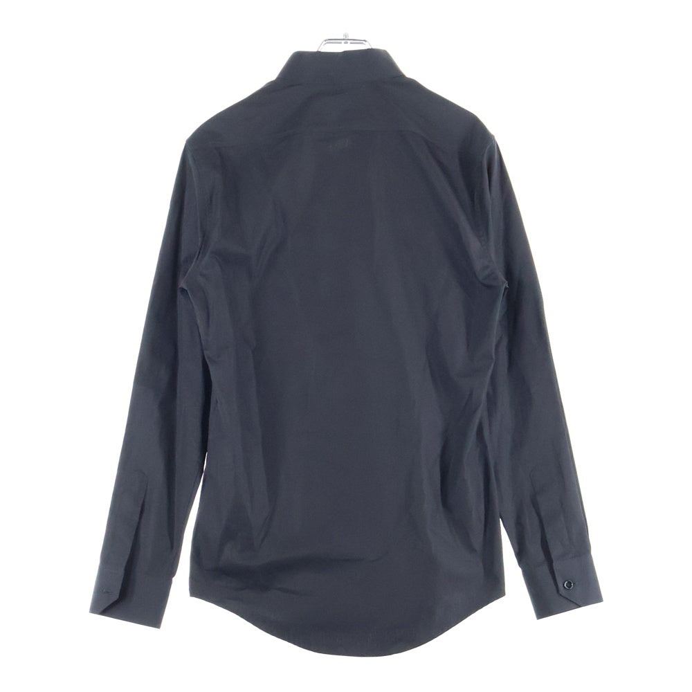 CELINE(セリーヌ) LOOSE SHIRT WITH INVERTED COLLAR IN COTTON POPLIN 2C58B091F.38NO トリオンフ刺繍 インバーテッドカラールーズ長袖シャツ ブラック