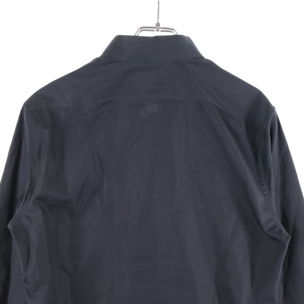 CELINE(セリーヌ) LOOSE SHIRT WITH INVERTED COLLAR IN COTTON POPLIN 2C58B091F.38NO トリオンフ刺繍 インバーテッドカラールーズ長袖シャツ ブラック