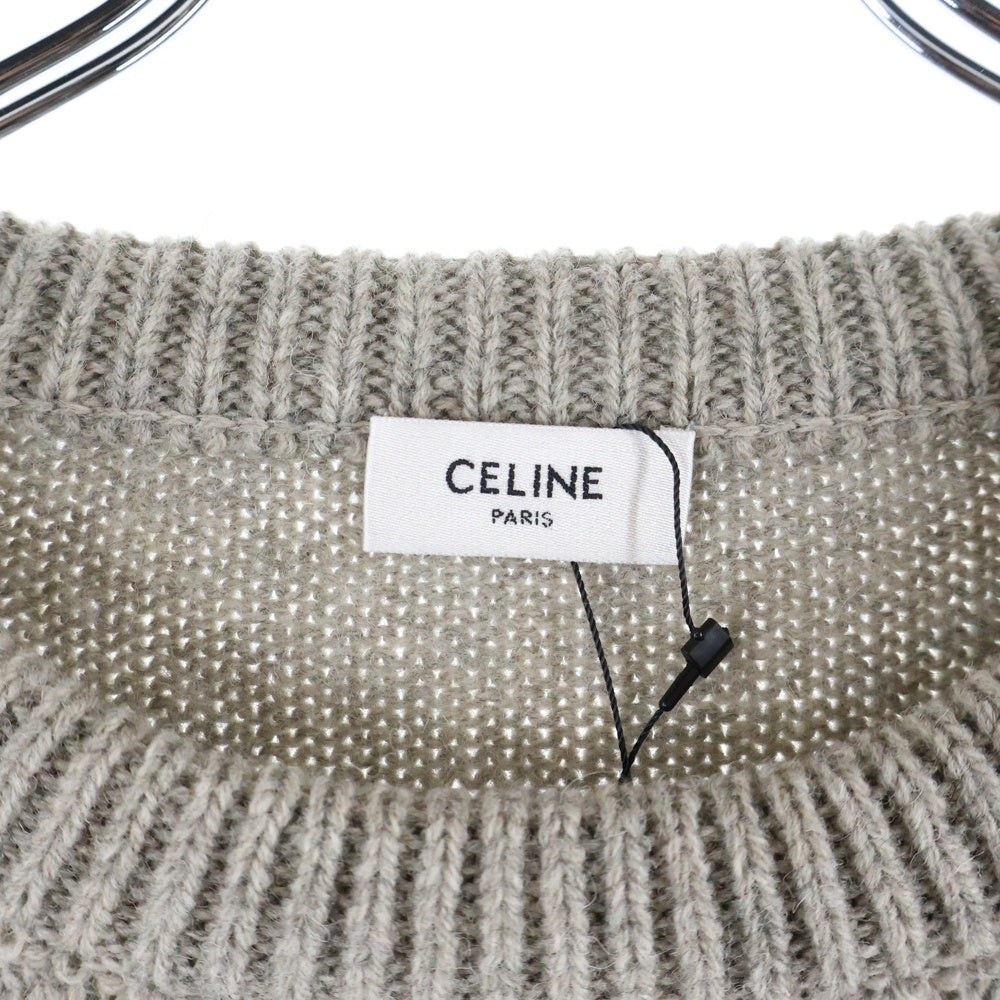CELINE(セリーヌ) 23AW トリオンフ刺繍ストライプクルーネックニット