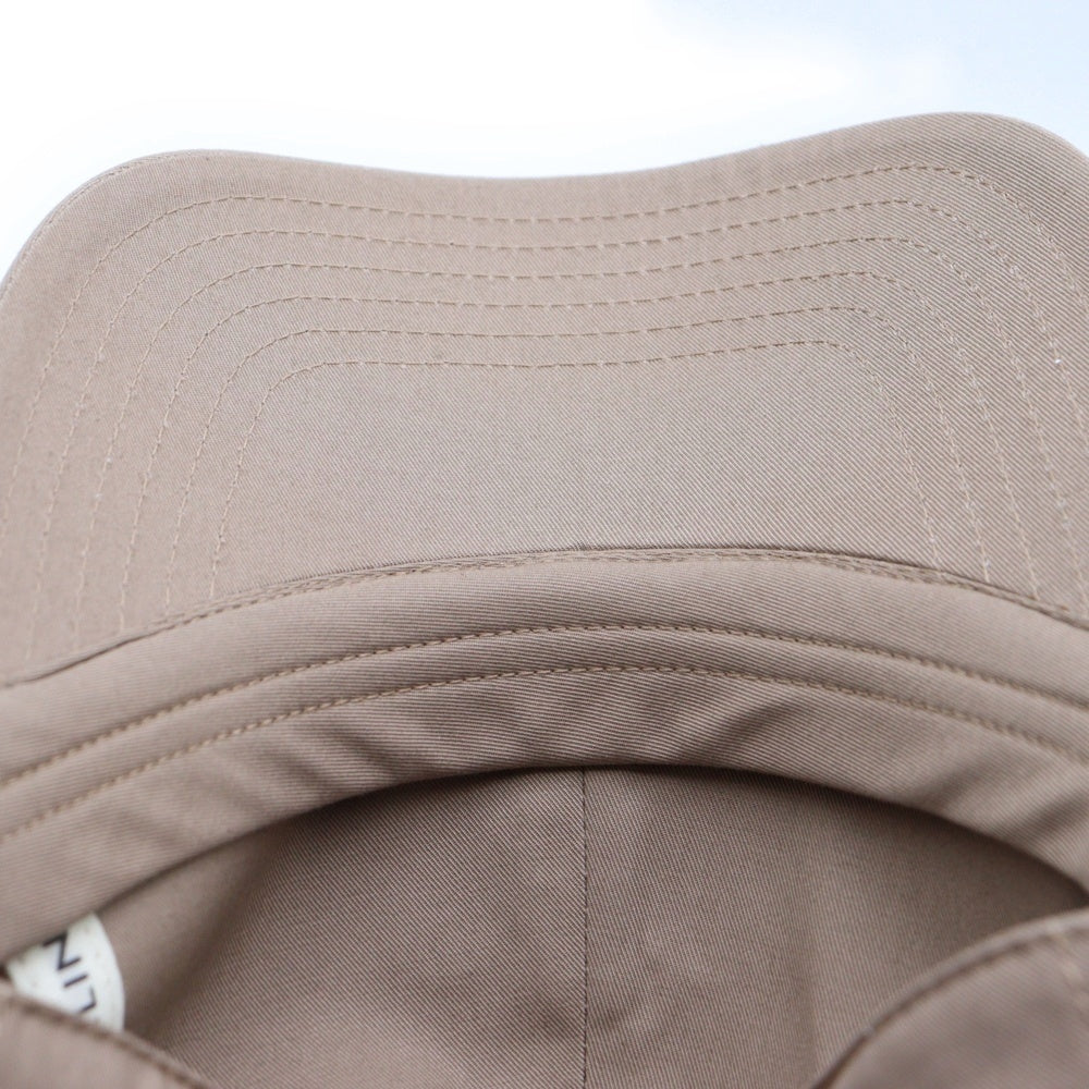 CELINE(セリーヌ) トリオンフ ロゴ刺繍 ベースボールキャップ コットン ベージュ 2AUT6969P.09RE