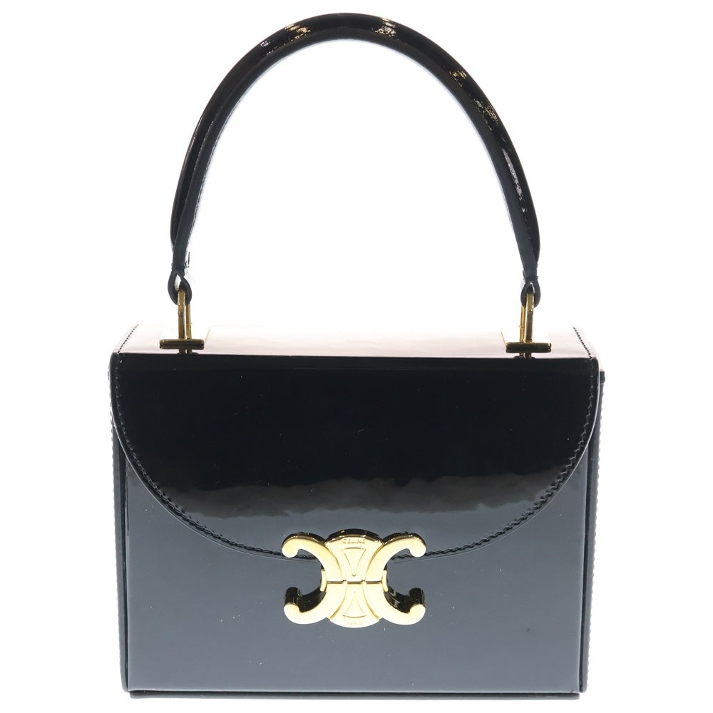 CELINE(セリーヌ) SMALL BOX BLANDINE BAG 118593FY1.38NO スモールボックス ブランディン 2WAY チェーンショルダー ハンドバッグ パテントレザー ゴールド金具 レディース