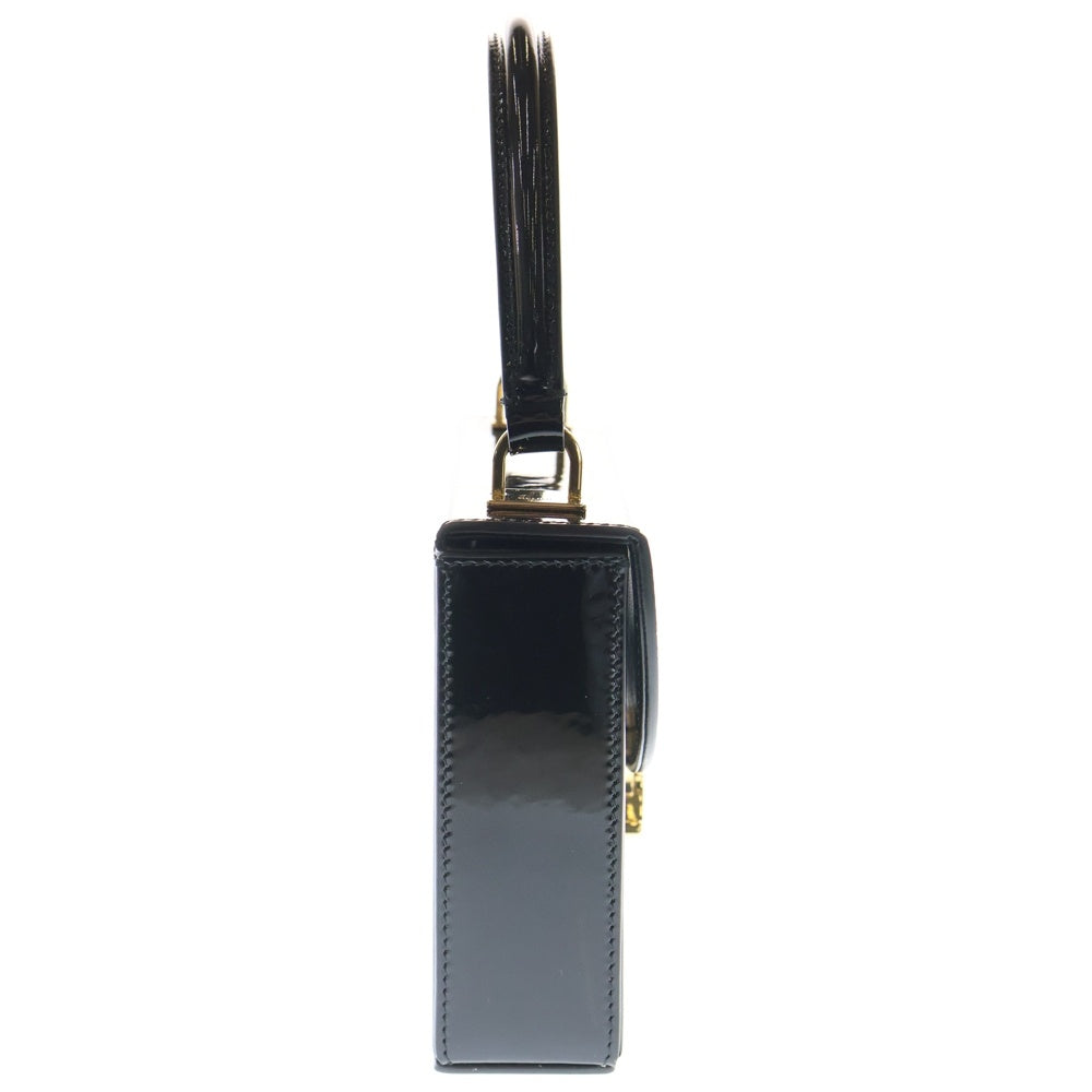 CELINE(セリーヌ) SMALL BOX BLANDINE BAG 118593FY1.38NO スモールボックス ブランディン 2WAY チェーンショルダー ハンドバッグ パテントレザー ゴールド金具 レディース