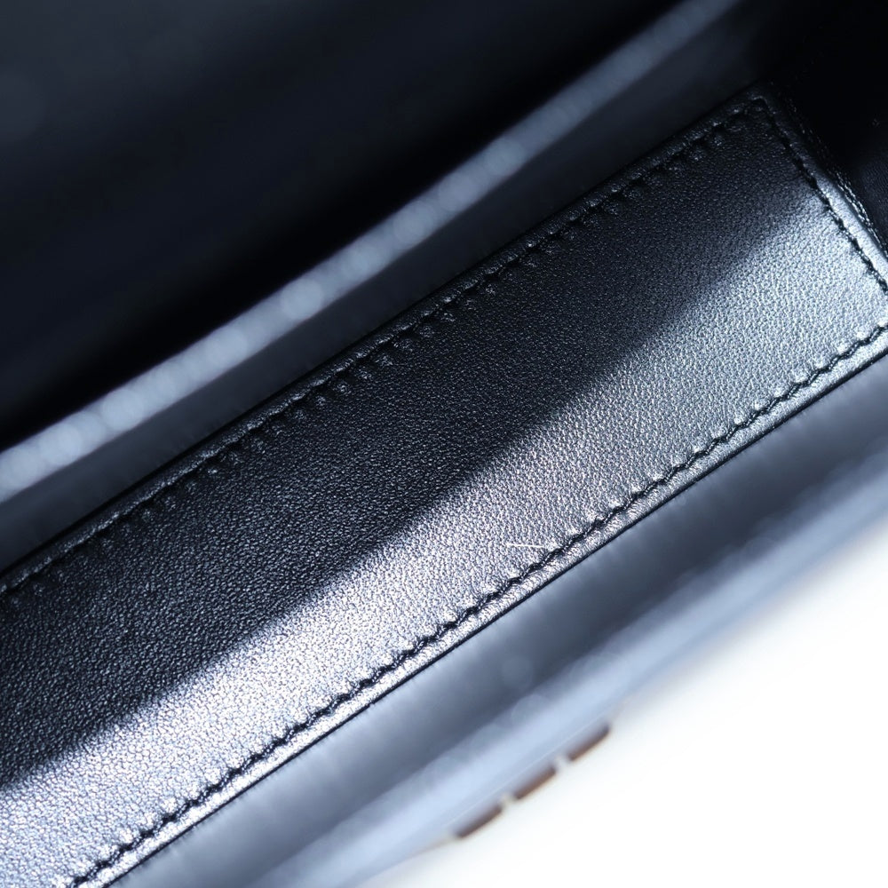 CELINE(セリーヌ) SMALL BOX BLANDINE BAG 118593FY1.38NO スモールボックス ブランディン 2WAY チェーンショルダー ハンドバッグ パテントレザー ゴールド金具 レディース