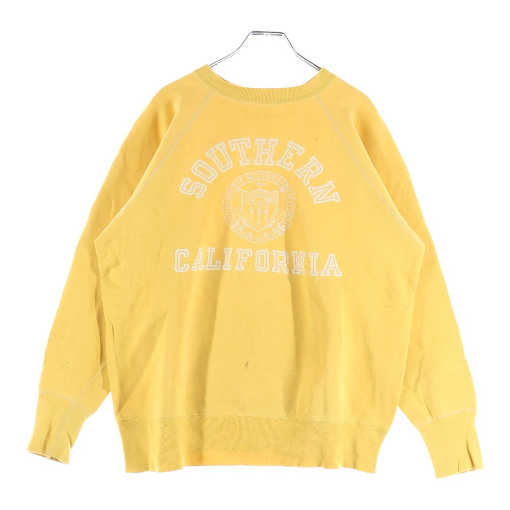 VINTAGE(ヴィンテージ) 50S SOUTHERN CALIFORNIA FLOCKY SWEAT 南カリフォルニア フロッキー スウェット イエロー