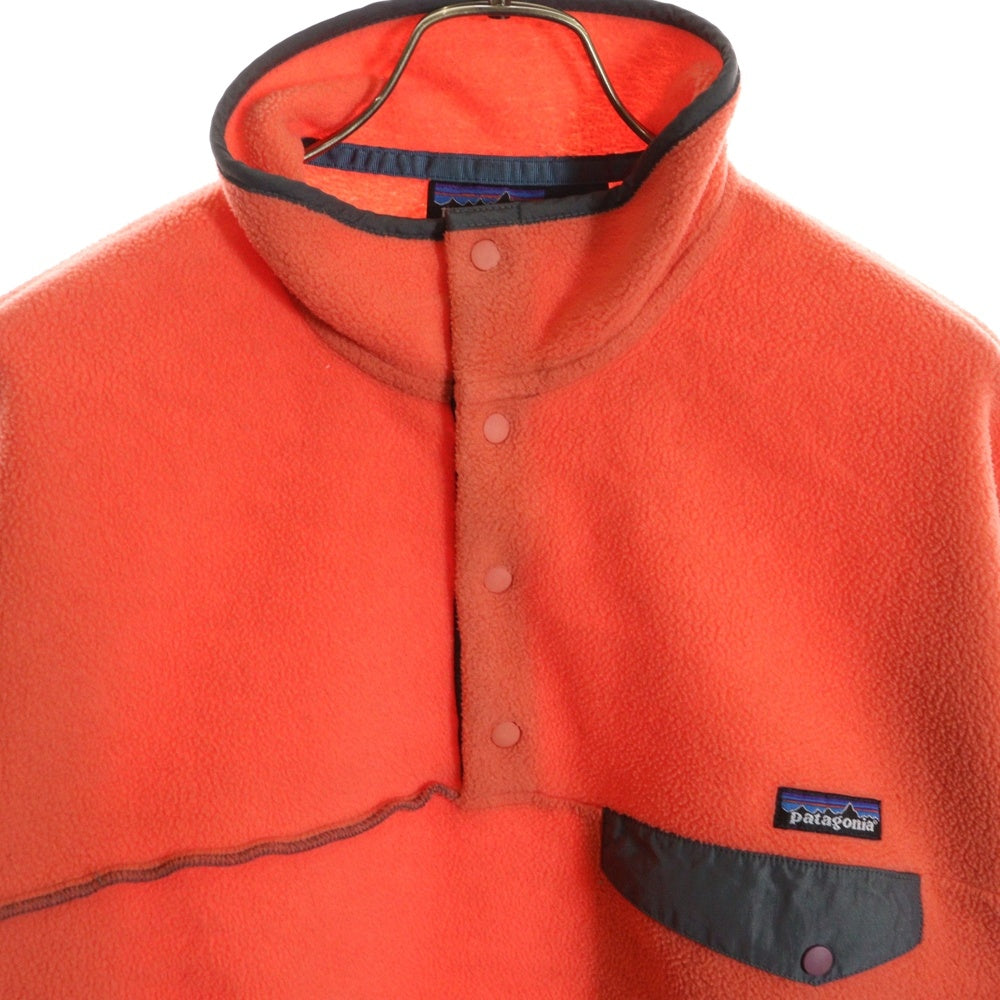 PATAGONIA(パタゴニア) 90S INSIDE OUT SEAMS SNAP-T SYNCHILLA FLEECE JACKET 98年製 インサイドアウト フリース ジャケット サーモンピンク オレンジ