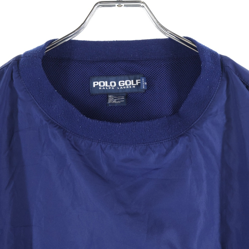 Polo GOLF Ralph Lauren(ポロゴルフラルフローレン) 90S NYLON PULLOVER JACKET ナイロン プルオーバー ジャケット ピステ ネイビー