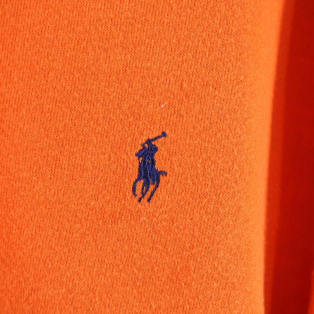 RALPH LAUREN(ラルフローレン) 90S PULLOVER LOGO SWEAT ロゴ刺繍 スウェット オレンジ