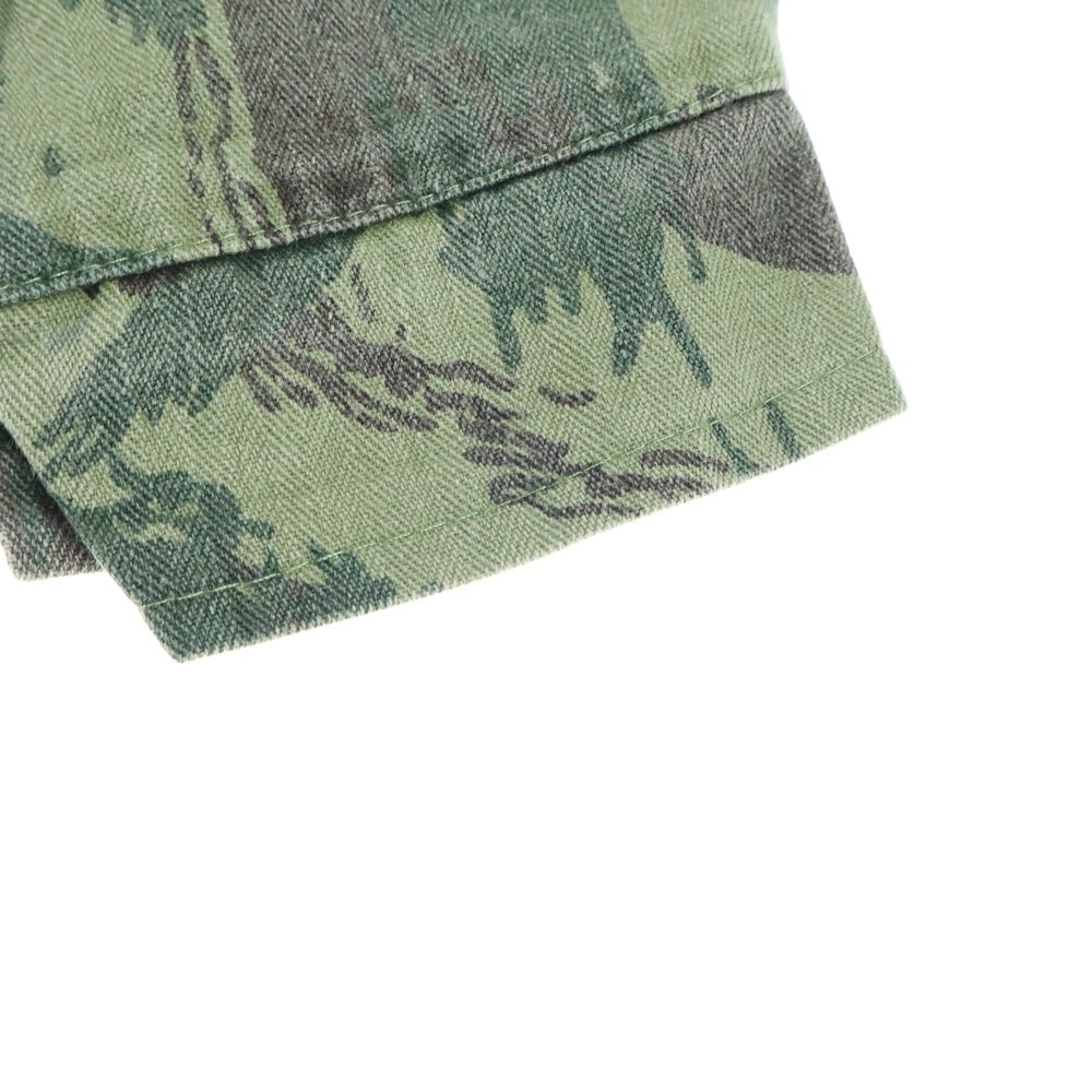 VINTAGE(ヴィンテージ) 60s PORTUGAL MILITARY BRUSH CAMO L/S SHIRTS ポルトガル軍 ブラッシュカモ 長袖シャツ カーキ/ブラウン