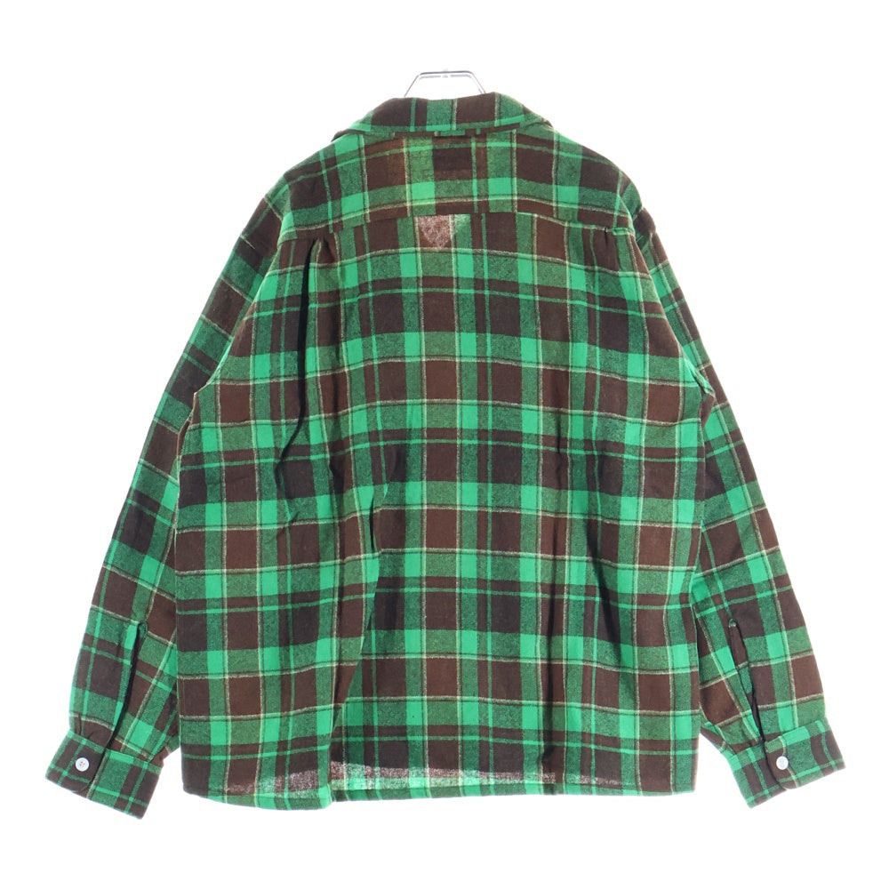 VINTAGE(ヴィンテージ) 50S SPORTOP CHECK L/S SHIRT チェック 長袖シャツ グリーン/ブラウン