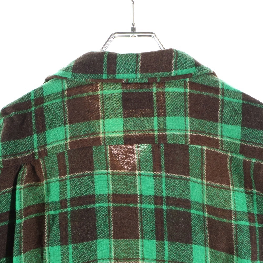 VINTAGE(ヴィンテージ) 50S SPORTOP CHECK L/S SHIRT チェック 長袖シャツ グリーン/ブラウン