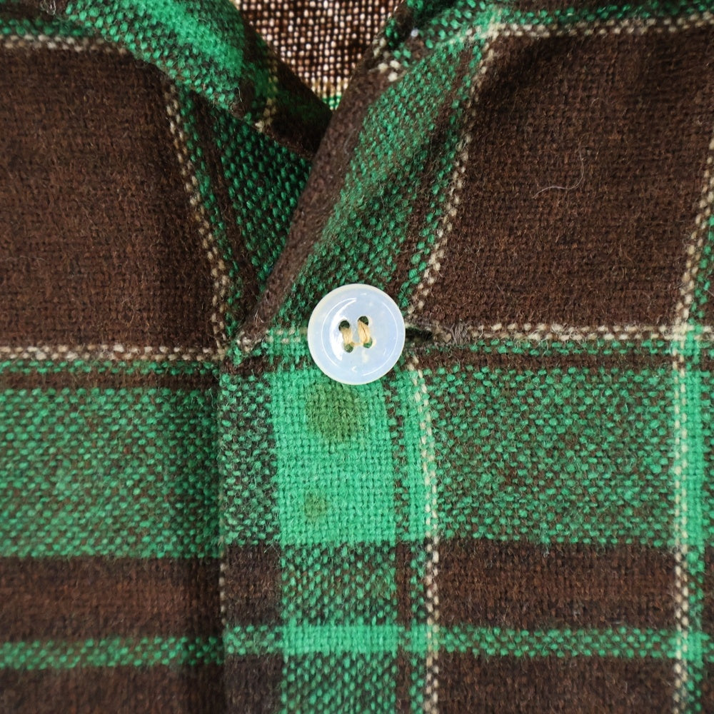 VINTAGE(ヴィンテージ) 50S SPORTOP CHECK L/S SHIRT チェック 長袖シャツ グリーン/ブラウン