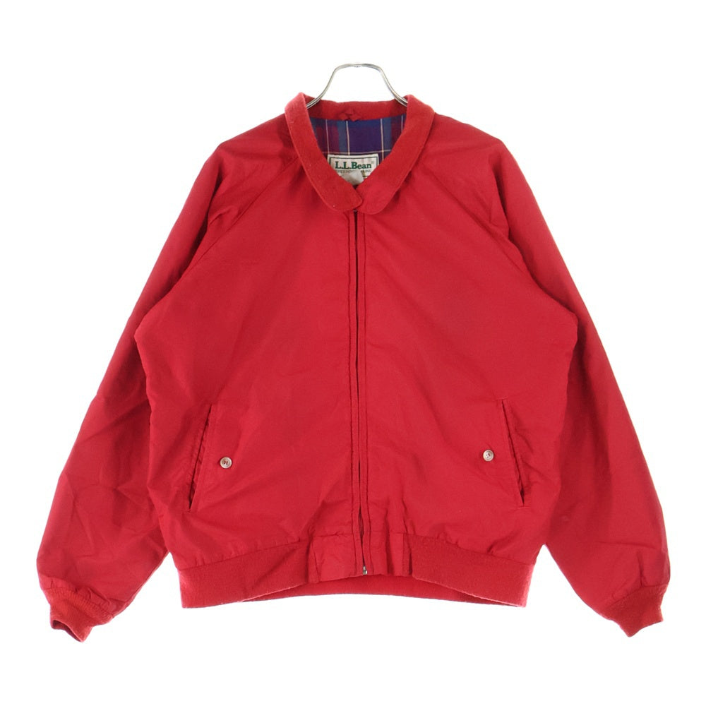 L.L.Bean(エルエルビーン) VINTAGE ヴィンテージ ナイロン ハリントンジャケット ウォームアップ ジップブルゾン レッド E235