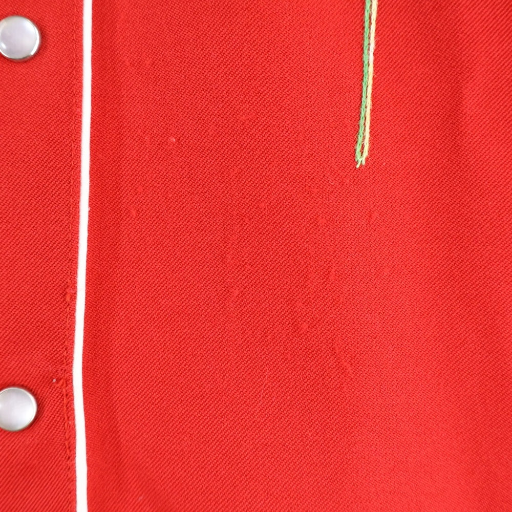HBARC(エイチバーシー) 60s VINTAGE WESTERN SHIRT ヴィンテージ 花柄刺繍 ウエスタンシャツ レッド